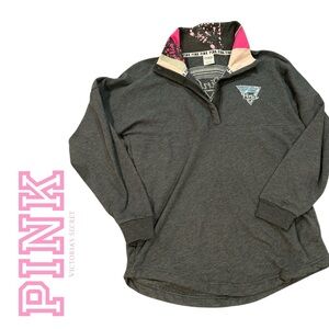PINK Victoria’s Secret‎ Quarter Zip Sweatshirt - Size M
